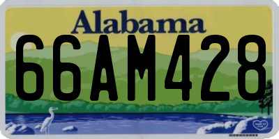AL license plate 66AM428