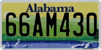AL license plate 66AM430