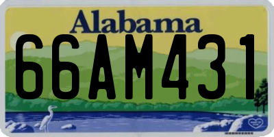 AL license plate 66AM431