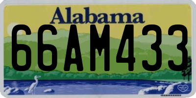 AL license plate 66AM433