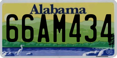 AL license plate 66AM434