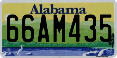 AL license plate 66AM435