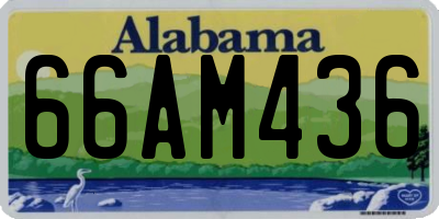 AL license plate 66AM436