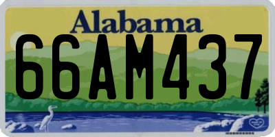 AL license plate 66AM437