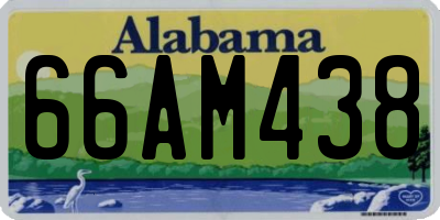 AL license plate 66AM438