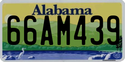 AL license plate 66AM439