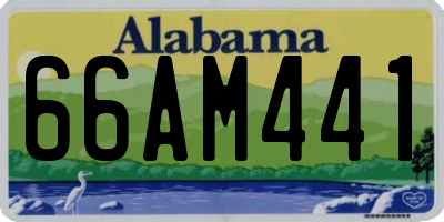 AL license plate 66AM441