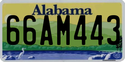 AL license plate 66AM443
