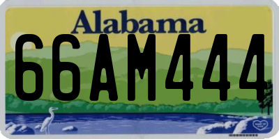 AL license plate 66AM444