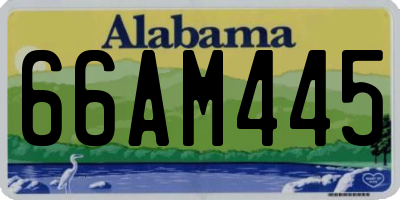 AL license plate 66AM445