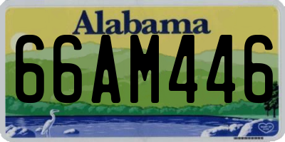 AL license plate 66AM446