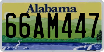 AL license plate 66AM447
