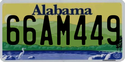 AL license plate 66AM449