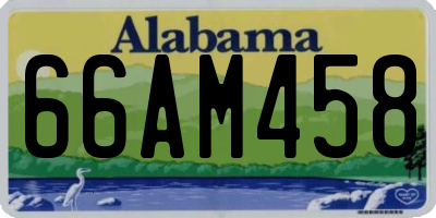 AL license plate 66AM458
