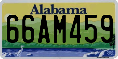 AL license plate 66AM459