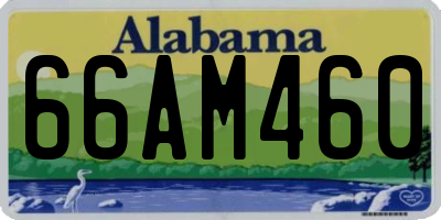 AL license plate 66AM460