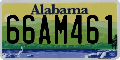 AL license plate 66AM461