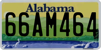 AL license plate 66AM464