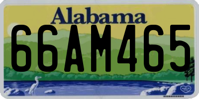AL license plate 66AM465