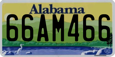 AL license plate 66AM466