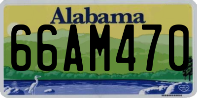 AL license plate 66AM470