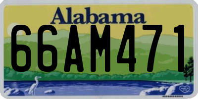 AL license plate 66AM471