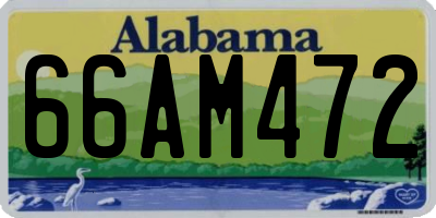 AL license plate 66AM472
