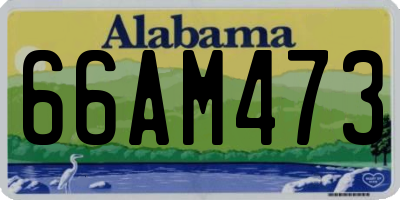 AL license plate 66AM473