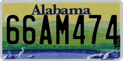 AL license plate 66AM474