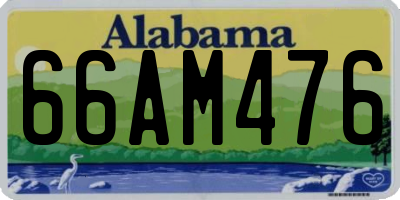 AL license plate 66AM476