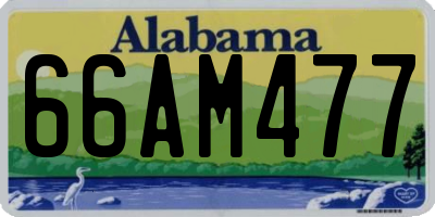 AL license plate 66AM477