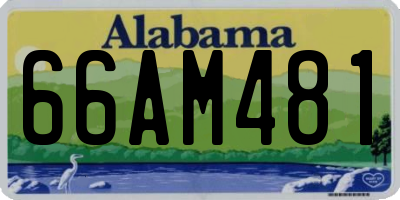 AL license plate 66AM481