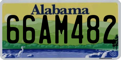 AL license plate 66AM482