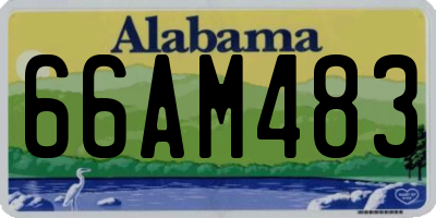 AL license plate 66AM483