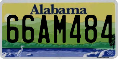 AL license plate 66AM484