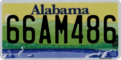 AL license plate 66AM486