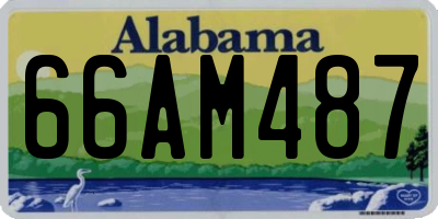 AL license plate 66AM487