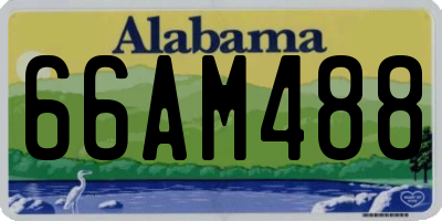 AL license plate 66AM488