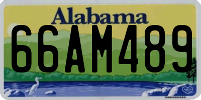 AL license plate 66AM489
