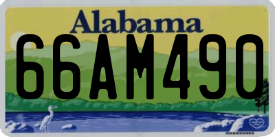AL license plate 66AM490