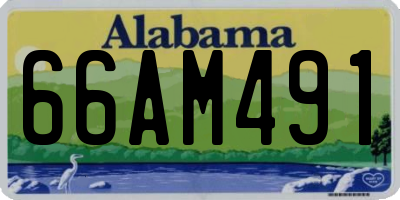 AL license plate 66AM491