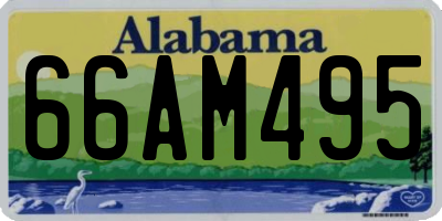 AL license plate 66AM495