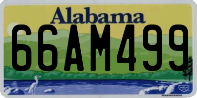 AL license plate 66AM499