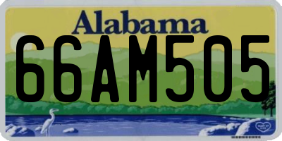 AL license plate 66AM505