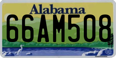 AL license plate 66AM508
