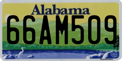 AL license plate 66AM509