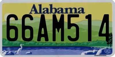 AL license plate 66AM514