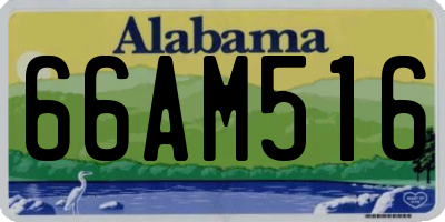 AL license plate 66AM516