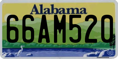 AL license plate 66AM520