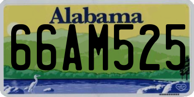 AL license plate 66AM525